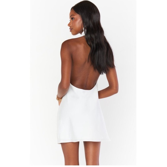 Show Me Your Mumu Jasmine Mini
Dress in Ivory Luxe Satin SIZE:LARGE - Picture 3 of 9